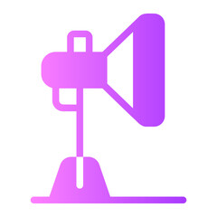 studio lighting gradient icon