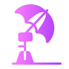 studio lighting gradient icon