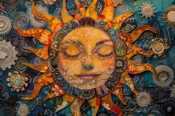 Sun Mandala Artwork Showcase, International Sun Day, the importance of solar energy, Sun’s contributions to life on Earth.