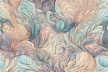 seamless floral pattern with flowers