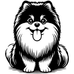 Pomeranian Dog Illustration.