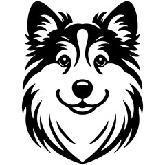 Welsh Corgi Dog Illustration.