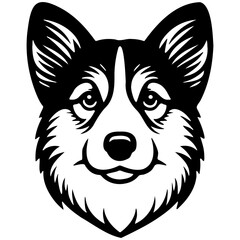 Welsh Corgi Dog Illustration.