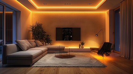 Modern Living Room Lighting: Images highlighting the importance of lighting in modern living rooms