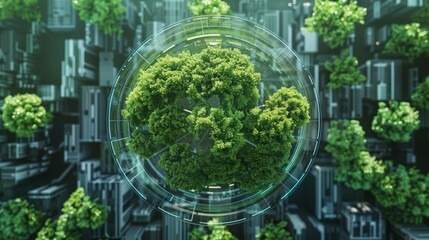 Environment target of Green busines. Business Development Strategies with Environmental Conservation. Generative AI hyper realistic 