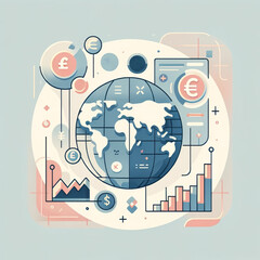 Global Currency Exchange Illustration