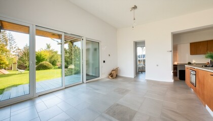 Ethereal Elegance: A Contemporary Oasis of Light and Space"
"Serenity in Neutrals: Embracing Openness in Modern Living interior, room, empty, window, home, house, floor, 