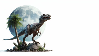 Tyrex on white AI generated