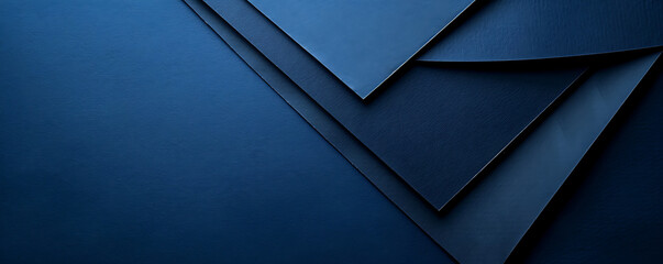 Navy blue paper minimalistic presentation background. Top view, flat lay with copy space for text	