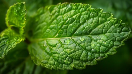 Close up of green leaf
