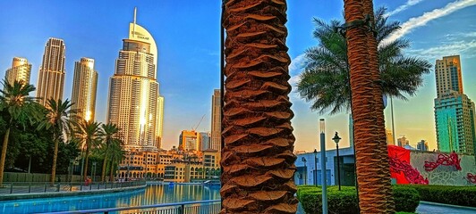 Dubai Downtown in UAE