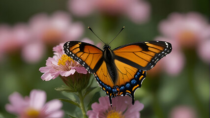 Obraz premium butterfly on a flower