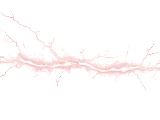 Red electricity isolated background