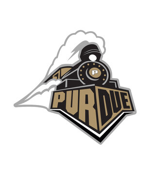 White t shirt with the title 'logo for purdue'