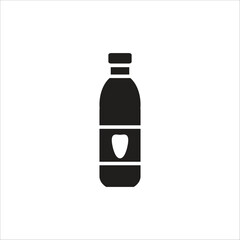 botle water vector icon line template