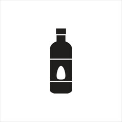 botle water vector icon line template