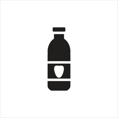 botle water vector icon line template