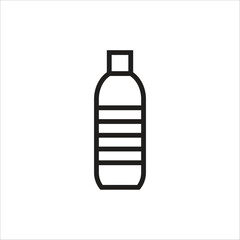 botle water vector icon line template