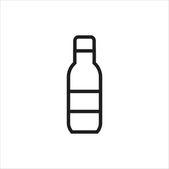 botle water vector icon line template