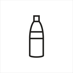 botle water vector icon line template