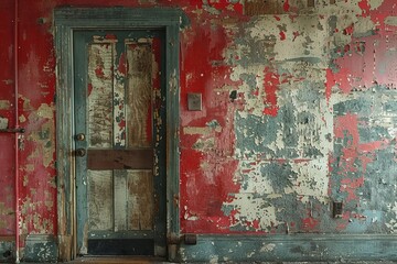 Distressed elements, and worn-out appearance paint a vivid portrait of the passage of time, showcasing the beauty that emerges from decay