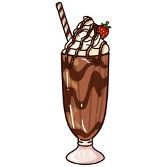 milkshake icon illustration