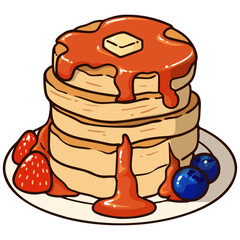 pancake icon illustration