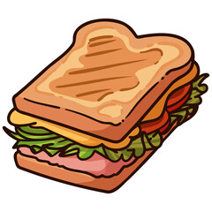 sandwich icon illustration