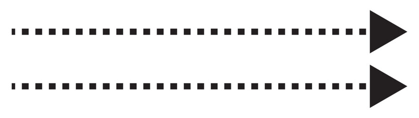
Long dashed arrow vector icon.