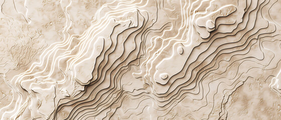 Valleys of paper in abstract relief.