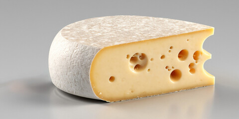 Cheese on a white background.