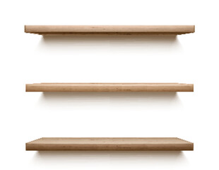 wooden walls shelves vector illustration