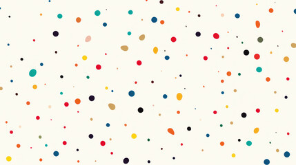 Colorful Confetti party background And color dots on white background for celebrating award events or birthday party