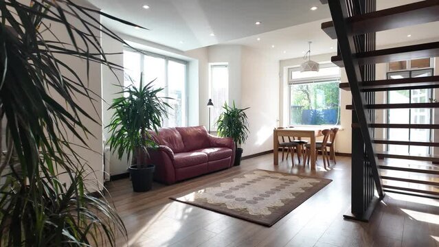 Modern real private home interior design 