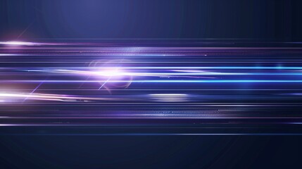 blue horizontal flares laser beam light rays abstract background