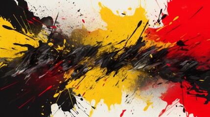 black, red and yellow abstract modern background