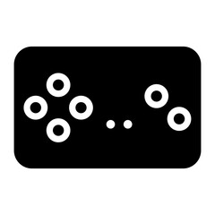 mobile gaming glyph icon