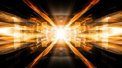 abstract bright light yellow shine with transparent shape background