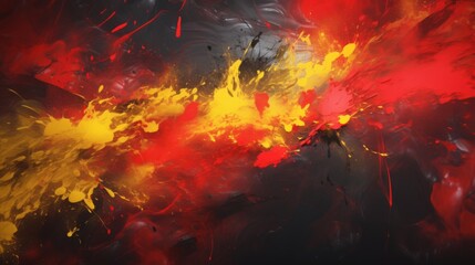 black, red and yellow abstract modern background