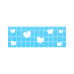 Cute Tape illustration Cute Washi Tape illustration Tape For Element Design Blue Grid And Butterfly Washi Tape PNG