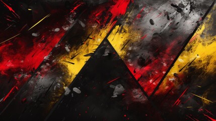 Naklejka premium black, red and yellow abstract modern background