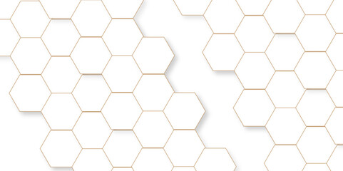Abstract background with hexagons Abstract hexagon polygonal pattern background vector. seamless bright white abstract honeycomb background.