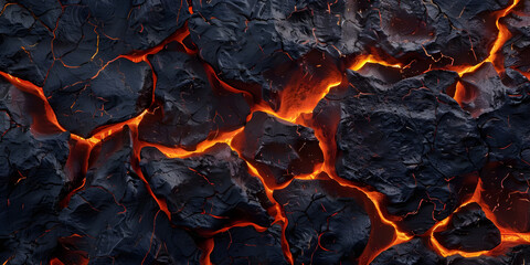 top view lava background