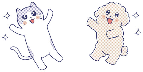 かわいい犬とねこ