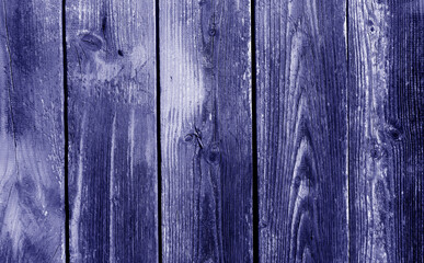 Grunge deep blue wood board fence or wall pattern.
