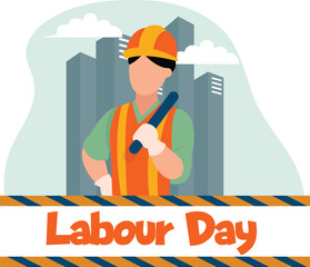 Labour Day Flat Design Illustration