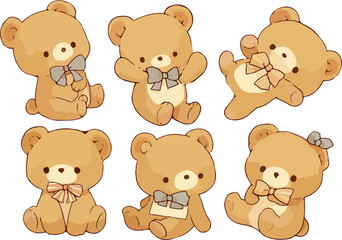 bear clipart vector for graphic resources