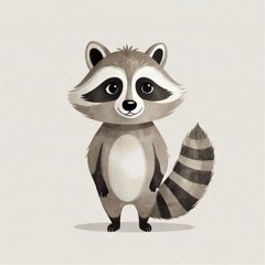 raccoon cartoon illustration 