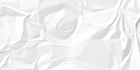 White crumpled paper background texture pattern overlay. wrinkled high resolution arts craft and Seamless white crumpled paper.