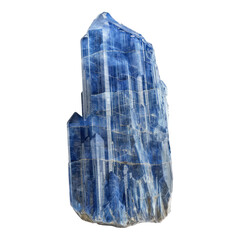 Kyanite stone isolated on transparent background